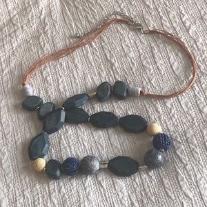 Chico’s beaded blues necklace